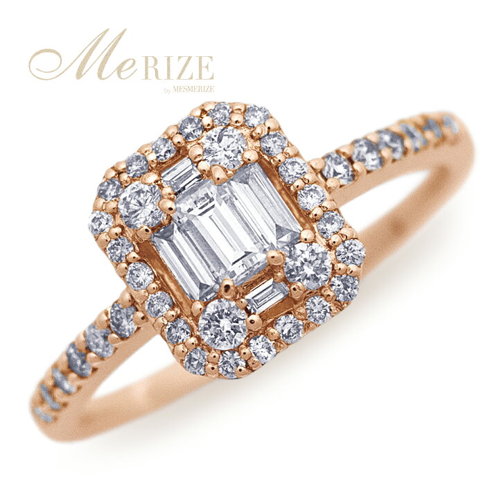 楽天市場】天然 ダイヤモンド リング 0.5ct パヴェ バゲット×ラウンド 