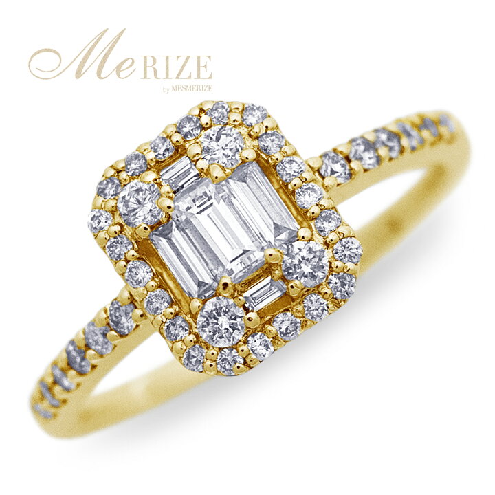 楽天市場】天然 ダイヤモンド リング 0.5ct パヴェ バゲット×ラウンド 