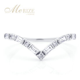 天然 ダイヤ 0.3ct up Vライン エタニティ リング プラチナ 細身 pt950 pt900 K18 ゴールド各色 指輪 バケットカット ＆ ラウンド 0.3カラット 11石 ダイヤモンド シンプル V字 18金 18K ホワイト イエロー ピンク YG WG PG レディース ギフト 品質保証書付