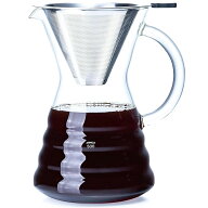 ポカロティー コーヒーサーバー 耐熱ガラス 500ml 紙コーヒーフィルター不要 おしゃれドリップ珈琲サーバ…