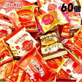 詰合わせ カントリーマアム バラ 5種 (厳選バニラ/厳選チョコ/熟成蜜芋/苺ショコラ/ミルキー味) 60枚 大容量 業務用 イベント 景品 (賞味期限はページ記載)