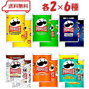 プリングルズ S缶6種(ハイチーズ/サワークリームオニオン/テリヤキ/よしもとカレー/コンソメオニオン/スパイシーチキン)各2計12個 セット スナック ポテトチップス