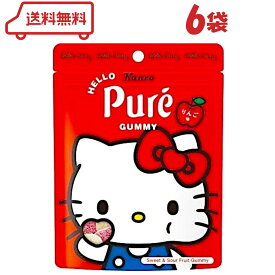 カンロ ピュレグミ × ハローキティ 56g×6袋 ( コラボ グミ 人気 かわいい リボン型グミ キティちゃんグミ 気分転換 詰め合わせ まとめ買い セット )