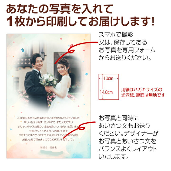 写真入り 10枚セット おしゃれな お祝い お返し はがき オリジナル グリーティングカード ハガキ ポストカード メッセージカード 出産内祝い 快気内祝い 挨拶状 結婚内祝い 結婚報告 葉書 最新入荷 オリジナル