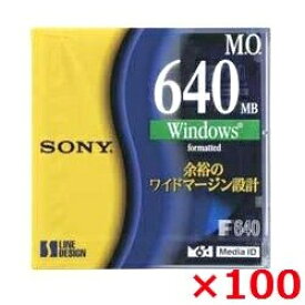【送料無料】 SONY 3.5インチ MOディスク 640MB Windowsフォーマット 100枚セット 3.5型