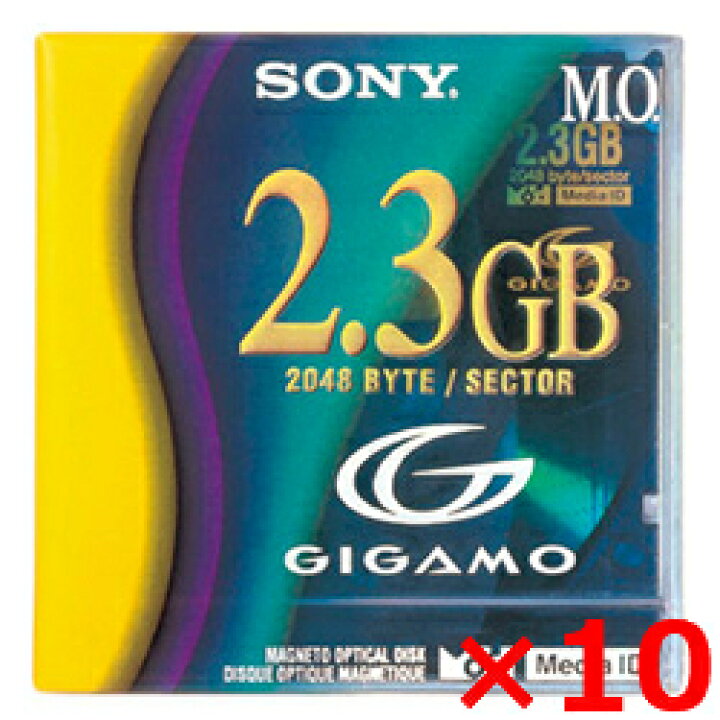 楽天市場】SONY 3.5インチ 2.3GB MOディスク 10枚セット 3.5型 ソニー 