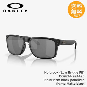 OAKLEY �I�[�N���[ Holbrook (Low Bridge Fit) 924425 Prizm black polarized / Matte black�y���������z