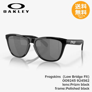 OAKLEY �I�[�N���[Frogskins (Low Bridge Fit) 924562 Prizm black / Polished black�y���������z