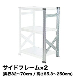 メタルシステム (パーツ) サイドフレーム 2本【METALSISTEM 金属ラック カスタム　パーツ】