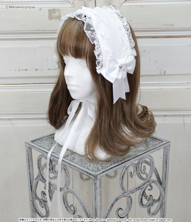 楽天市場】メタモルフォーゼ Lacyフリルヘッドドレス【ロリータ  