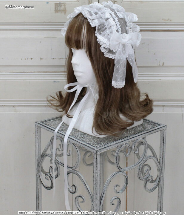 楽天市場】メタモルフォーゼ Fairyフリルヘッドドレス【ロリータ  