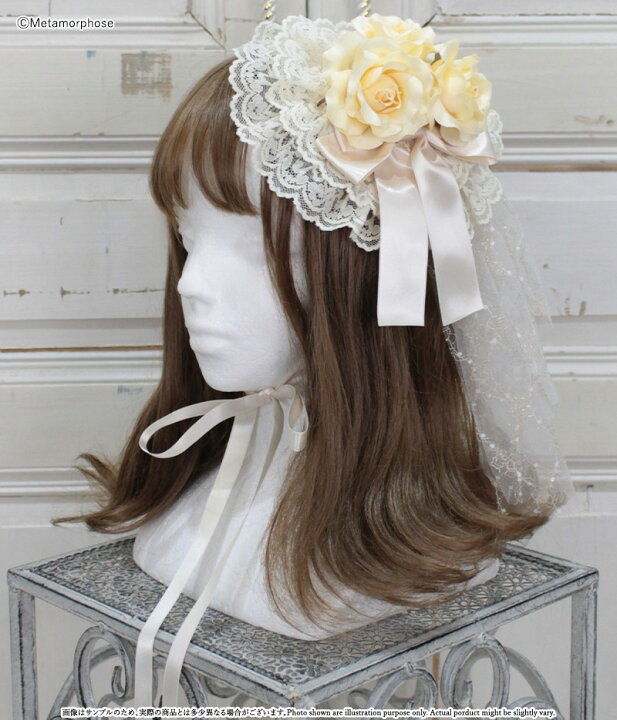 楽天市場】【予約】メタモルフォーゼ ローズリボン円形ヘッドドレス  