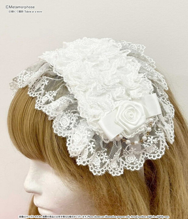 楽天市場】【公式】メタモルフォーゼ チュールレースヘッドドレス  
