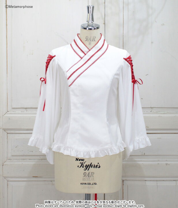 楽天市場】メタモルフォーゼ 着物合わせ風ブラウス【2サイズ展開 