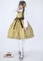 AntiqueRoseリボンジャンパースカート(12091018)☆メタモルフォーゼ-metamorphose-