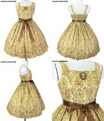 AntiqueRoseリボンジャンパースカート(12091018)☆メタモルフォーゼ-metamorphose-