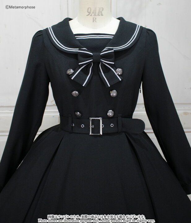 楽天市場】【予約】メタモルフォーゼ 長袖セーラーリボンワンピース  