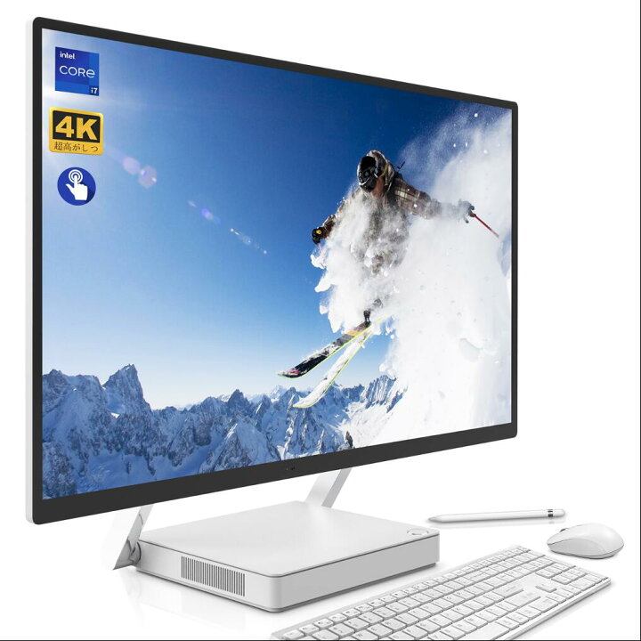 楽天市場】一体型パソコン デスクトップパソコン タッチパネル 27型4K 