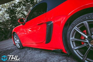 |VF 718 Cayman PC} Dry Carbon hCJ[{ TChXJ[g Side Skirts V2