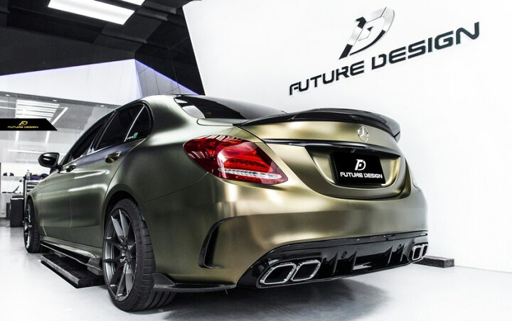 メルセデスW205 ABSリアバンパーテールスポイラー ベンツCクラスW205/A205/C205 2ドア（クーペのみ）リアトランクスポイラー  2015-2021用 - AliExpress DEMULAX 、、Cクラス W205 2022 スポーツ ABS カーボンファイバールック リアバンパー サイドスポイラー エアベ