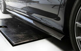 【Future Design】BENZ メルセデス・ベンツ CLSクラス W218 後期車 LCI AMGバンパー 用サイドステップ スポイラー 本物DryCarbon ドライカーボン