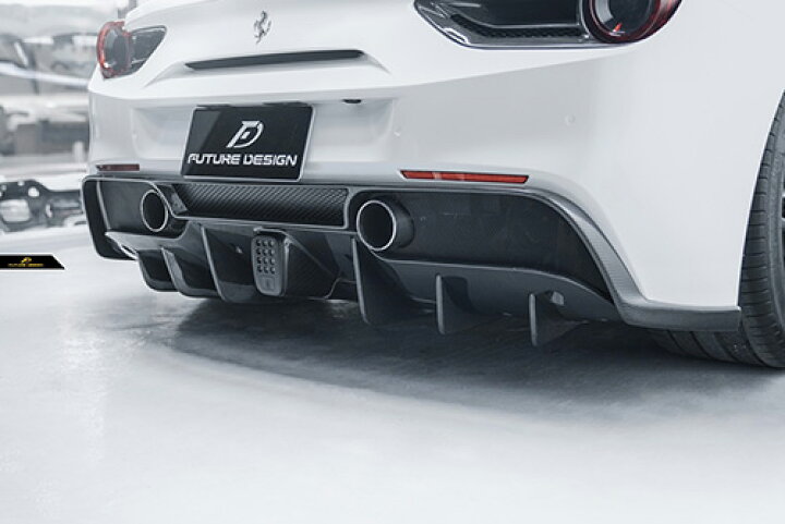 楽天市場】Ferrari フェラーリ 488 リアバンパー用リアディフューザー 