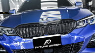 BMW 3シリーズ G20 G21 フロント用艶ありブラックキドニーグリル センターグリル Performance style 1 パ…
