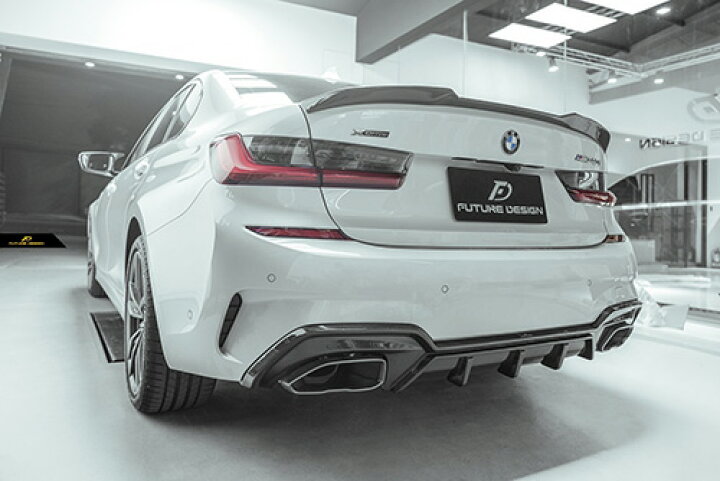 【FUTURE DESIGN】BMW 3シリーズ G20 G21 Mスポーツ M340i リアバンパー用 ディフューザー 本物DryCarbon ドライカーボン カスタム エアロ METEO BMW 3シリーズ G20 トランク用リアスポイラー 本物DryCarbon ドライカーボン パフォーマンス カスタム エアロ