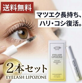 EYEZ アイラッシュリポゾーン N2 15g 2本セット まつ毛コーティングジェル 束感(まとまり感) まつ毛トリートメント ハリ コシ ツヤ 目元ケア ブラシタイプ 上下まつ毛OK 日本製 ケラチン(ヒツジ)配合 水溶性ジェル 切れ毛 乾燥 ダメージ補修 アルニカ 【1点までメール便OK】