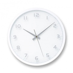 レムノス nine clock ホワイト 電波時計 LC08-14W WH (時計) 価格比較 
