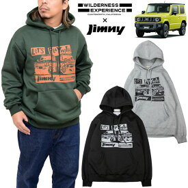 SALE 30％OFFウィルダネスエクスペリエンス WILDERNESS EXPERIENCE スズキ ジムニー SUZUKI JIMNY コラボレーション スウェット メンズ ツインズジムニーパーカー 832511 2022AW swt【服】2210trip【返品交換・ラッピング不可】