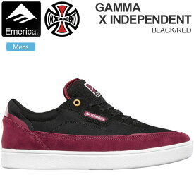 【正規取扱店】エメリカ EMERICA スニーカー スケートシューズ コラボ メンズ ガンマ インディペンデント GAMMA INDEPENDENT ブラック レッド 26-28cm 2022AW 22HOLIDAY snk【靴】2212trip