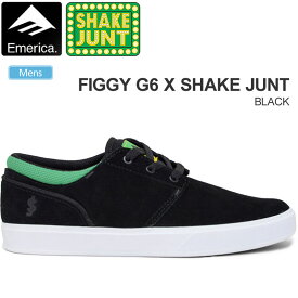 【正規取扱店】エメリカ EMERICA スニーカー スケートシューズ メンズ フィギーG6 シェイクジャント FIGGY G6 SHAKE JUNT BLACK ブラック 2023SS 23SPRING snk【靴】2302trip