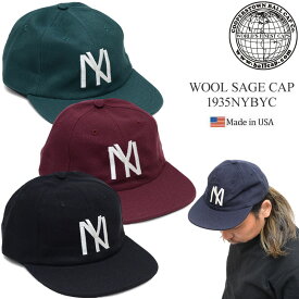 【正規取扱店】クーパーズタウンボールキャップ COOPERSTOWN BALL CAP 帽子 アメリカ製 メンズ レディース 1935NYBYC ウールセージキャップ WOOL SAGE CAP 2023AW 2310ripe[M便 1/1]