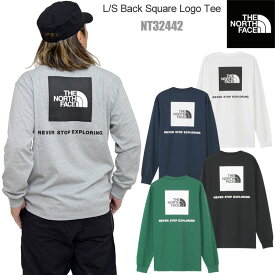 ノースフェイス THE NORTH FACE Tシャツ 長袖 メンズ ロングスリーブバックスクエアロゴティー L/S Back Square Logo Tee NT32442 2024SS 【服】2402trip[M便 1/1]【返品交換・ラッピング不可】