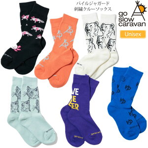 �S�[�X���[�L�����o�� go slow caravan �C�� �����Y ���f�B�[�X �p�C���W���K�[�h�N���[�\�b�N�X 22-25cm 25-28cm 322908 2024SS 2405ripe[M�� 1/2]�y�ԕi�����s�z