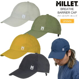 ミレー MILLET 帽子 メンズ レディース ブリーズバリヤーキャップ MIV01962 新ロゴ 2024SS 2404trip[M便 1/1]