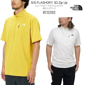 ノースフェイス THE NORTH FACE Tシャツ 半袖 メンズ ショートスリーブフラッシュドライ3Dジップアップ S/S FLASHDRY 3D Zip Up NT12202 2024SS sst【服】2404trip[M便 1/1]