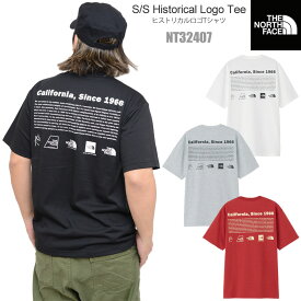 ノースフェイス THE NORTH FACE Tシャツ 半袖 メンズ ショートスリーブヒストリカルロゴティー S/S Historical Logo Tee NT32407 2024SS sst 【服】2404trip[M便 1/1]