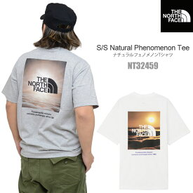 ノースフェイス THE NORTH FACE Tシャツ 半袖 メンズ レディース ショートスリーブナチュラルフェノメノンティー S/S Natural Phenomenon Tee NT32459 2024SS sst 【服】2404trip[M便 1/1]