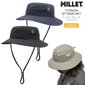 �~���[ MILLET �X�q �΍L �h�� �����Y ���f�B�[�X �e�B�t�H���X�g���b�`���C���n�b�g TYPHON ST RAIN HAT MIV03231 2025SS 2503trip[M�� 1/1]