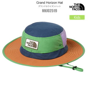 UEm[XEtFCX THE NORTH FACE Xq LbY WjA xr[ fB[X OhzCYnbg Kids' Grand Horizon Hat NNJ02519 2025SS 2504trip[M 1/1]yԕiEbsOsz