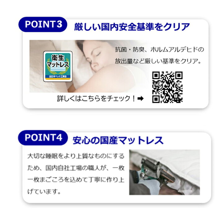 楽天市場】アンネルベッド マットレス コンフォート600 交互配列 