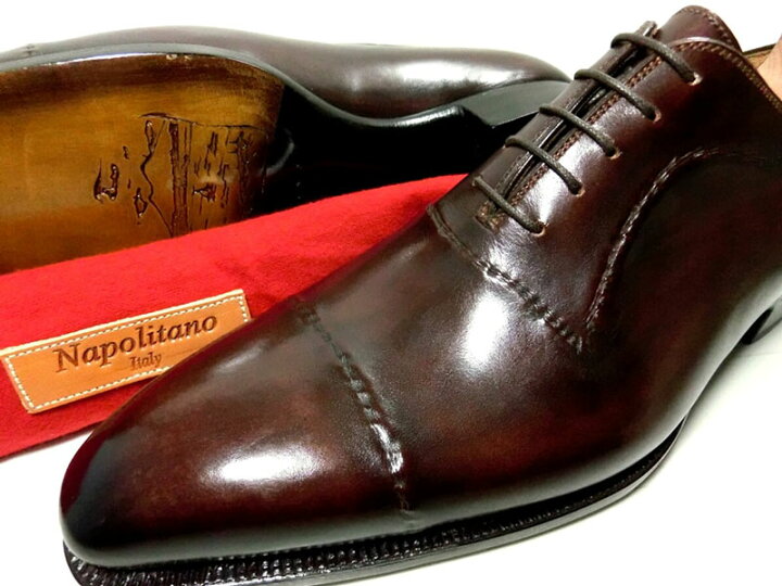 楽天市場】【新品】ナポリターノラケーレ 革靴 8 27cm 茶 ブラウン系  