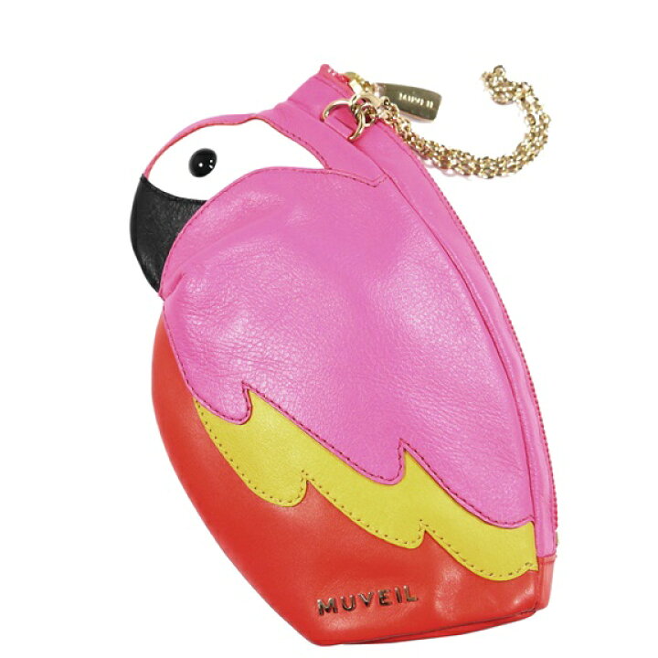 楽天市場】【新品】MUVEIL ミュベール 本革 ミニクラッチバッグ オウム 