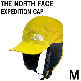 【未使用】THE NORTH FACE EXPEDITION CAP NN42205 ノースフェイス エクスペディションキャップ M ミネラルゴールド 耳当てスノボアウトドア