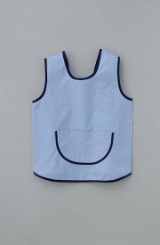 遊び着 スモック 紺縁 ブルー 90-140 (ゆうパケットよりどり2枚まで)