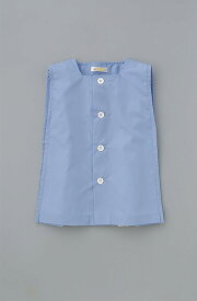 遊び着 スモック(袖なし) ブルー 90-140 (ゆうパケットよりどり2枚まで)