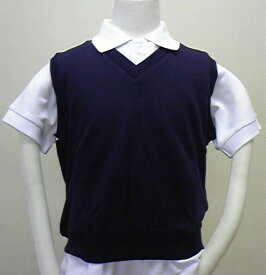ベスト 紺 90-140 (ゆうパケット1枚のみ)