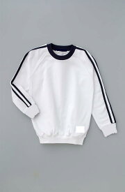 体操着 長そで体操シャツ(肩ライン2本入り) 濃紺 90-140 (ゆうパケット1枚のみ)